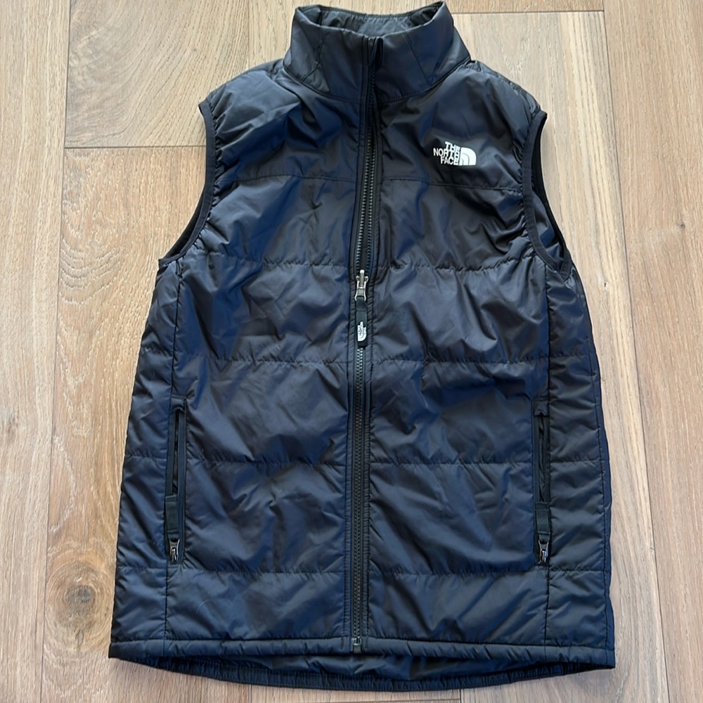 Boys Black North Face Vest Sz. 14/16